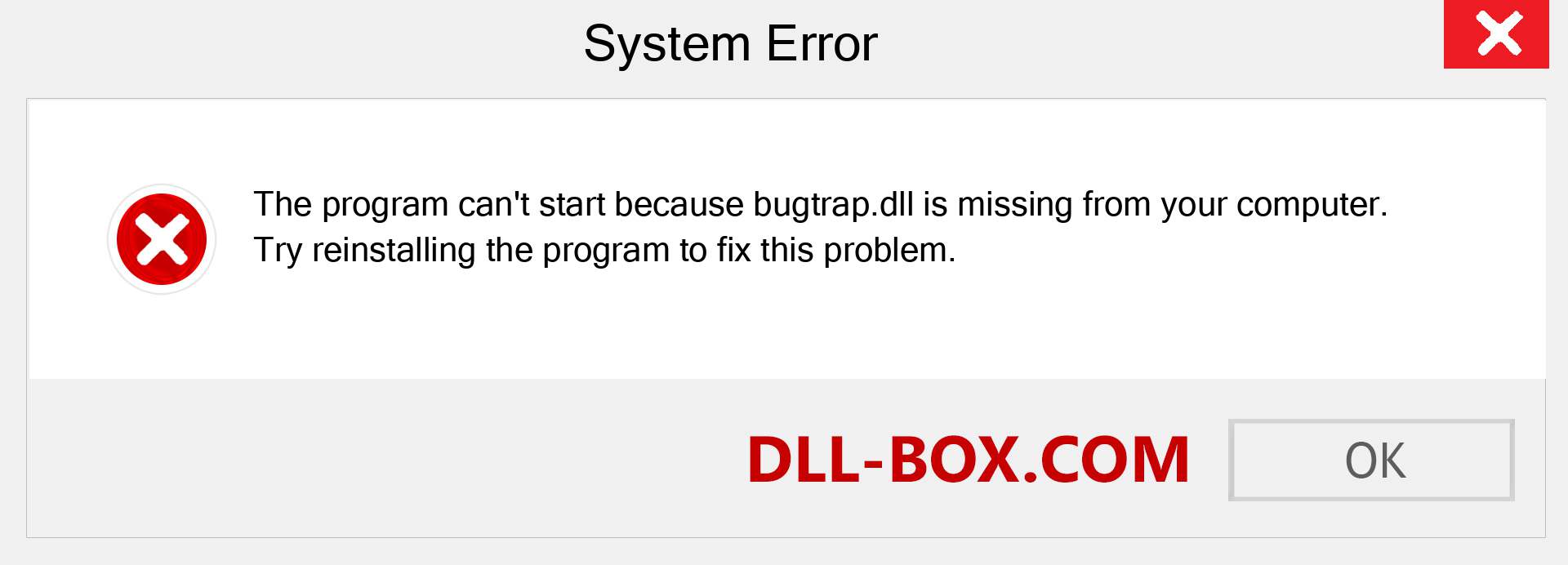  bugtrap.dll file is missing?. Download for Windows 7, 8, 10 - Fix  bugtrap dll Missing Error on Windows, photos, images